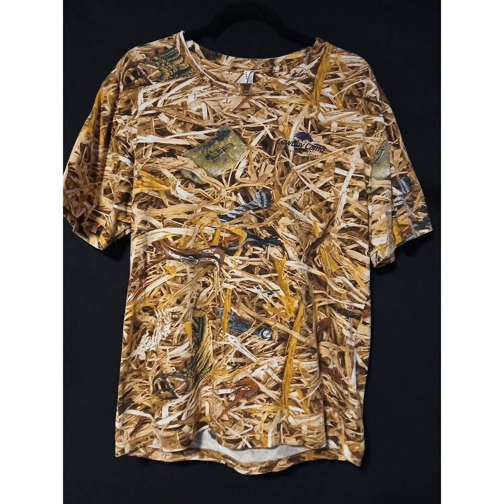 Code 5 cowboy camo t shirt pro rodeo front pocket large